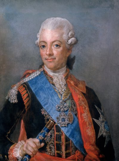 King Gustav III (1746-92) of Sweden by Gustaf Lundberg